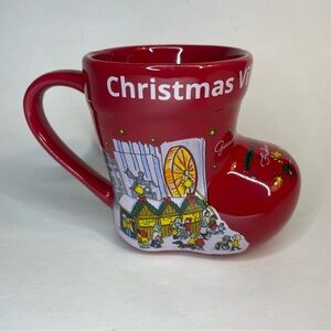 Christmas Village in Philadelphia PA Boot Mug German Market Frohes Fest Souvenir
